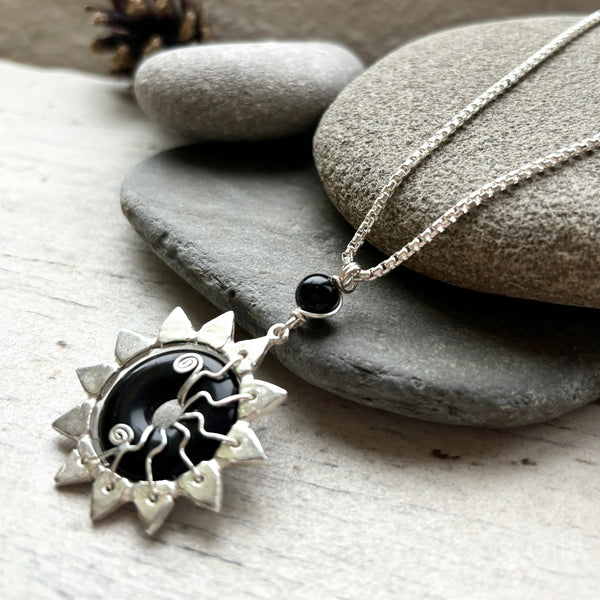 Black Onyx Star Necklace