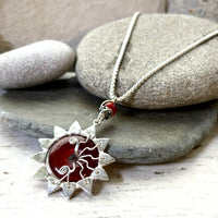 Red Carnelian Star necklace