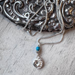 Itsy bitzy Silver Lyra necklace