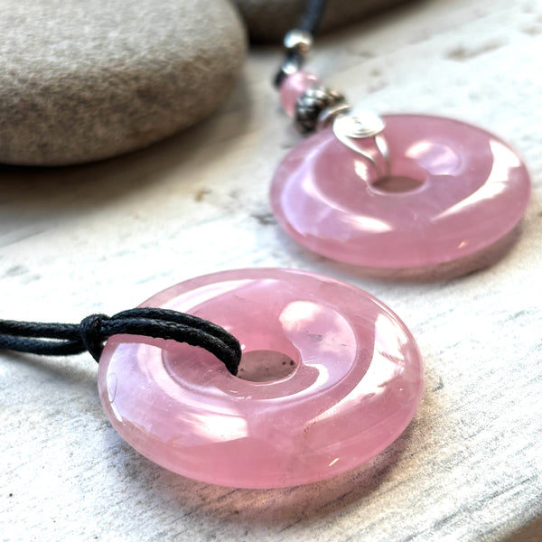 Large Rose Quartz Pendant