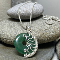 Green Aventurine Lyra necklace