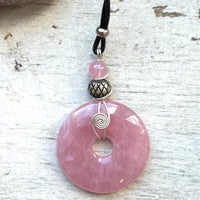 Large Rose Quartz Pendant