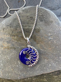 Lapis Lazuli lyra necklace