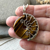 Tigers eye Lyra necklace