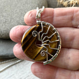 Tigers eye Lyra necklace