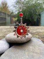 Red Carnelian Star necklace