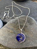 Lapis Lazuli lyra necklace